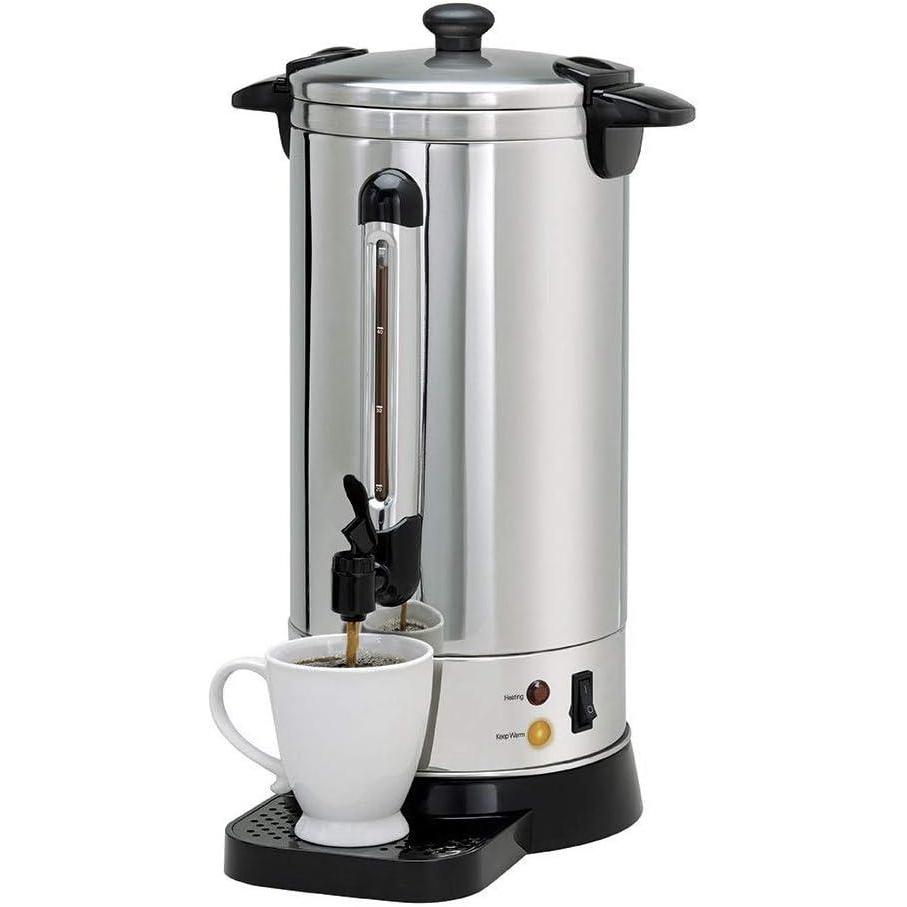 imageNESCO CU50 Professional Coffee Urn 50 Cups Stainless Steel50 Cups