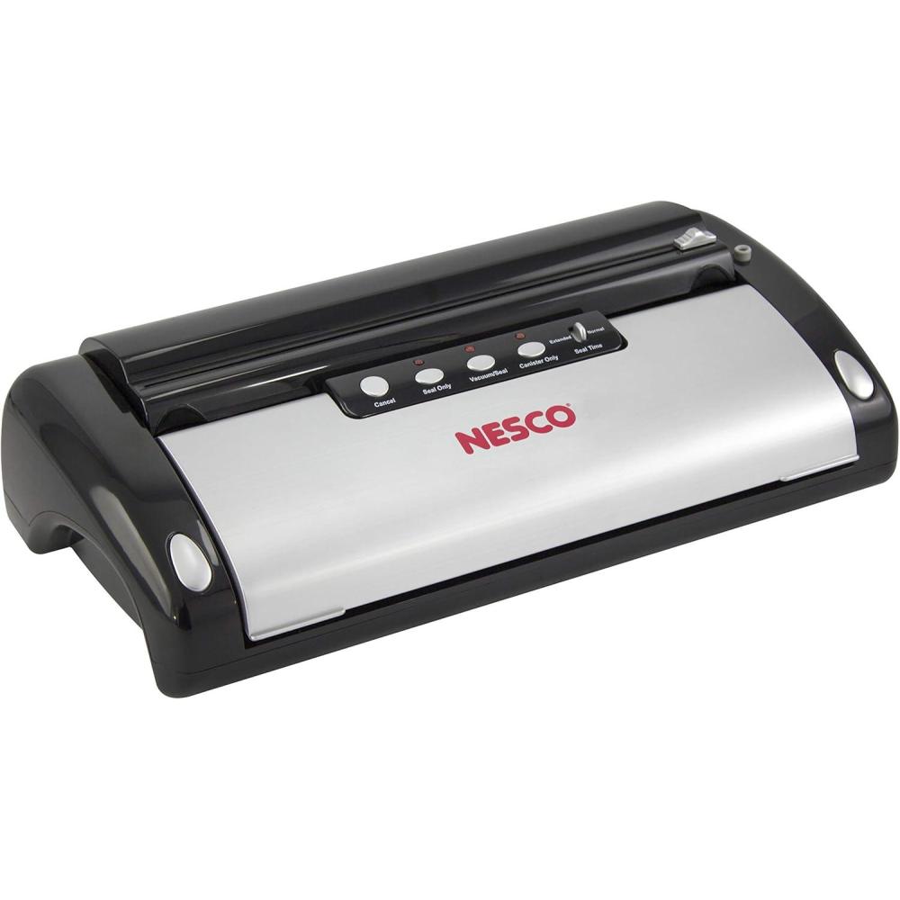 imageNESCO VS02 Food Starter Kit with Automatic ShutOff and Vacuum Sealer Bags Black 1825 X 525 X 115