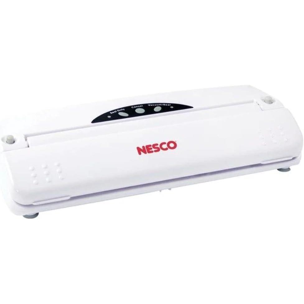 imageNesco VS01 One Touch Operation Food Vacuum Sealer with Vacuum Sealer Bags WhiteVacuum Sealer