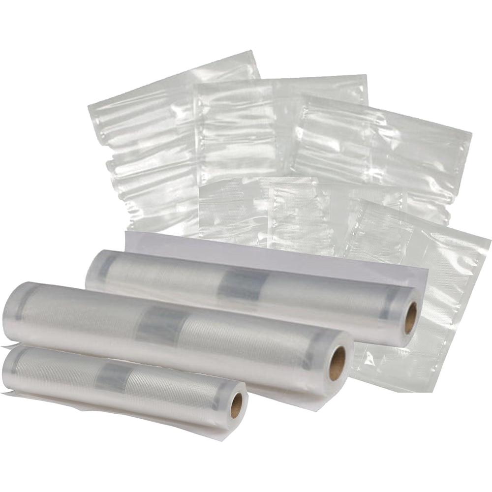 imageNesco VS07V Vacuum Sealer Bag Variety Pack BagRoll Combo Clear