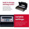Nesco Deluxe Food VS-12 Vacuum Sealer, 130 Watts, Kit Bags & Viewing Lid, Compact, Silver
