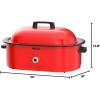 Nesco MWR18-14 Roaster Oven, 18 Quart, White(Red)