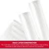 Nesco VS-07V Vacuum Sealer Bag Variety Pack, Bag/Roll Combo, Clear