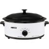 NESCO 4816-12, Roaster Oven with Porcelain Cookwell, Red, 6 quart, 750 watts(White)