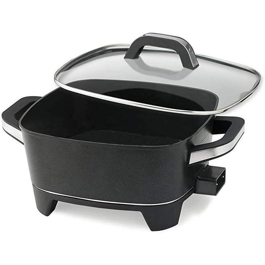 imageNESCO ES08 Electric Skillet Black 8 inch 800 watts12 Inch