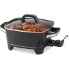 NESCO ES-08, Electric Skillet, Black, 8 inch, 800 watts(12 Inch)