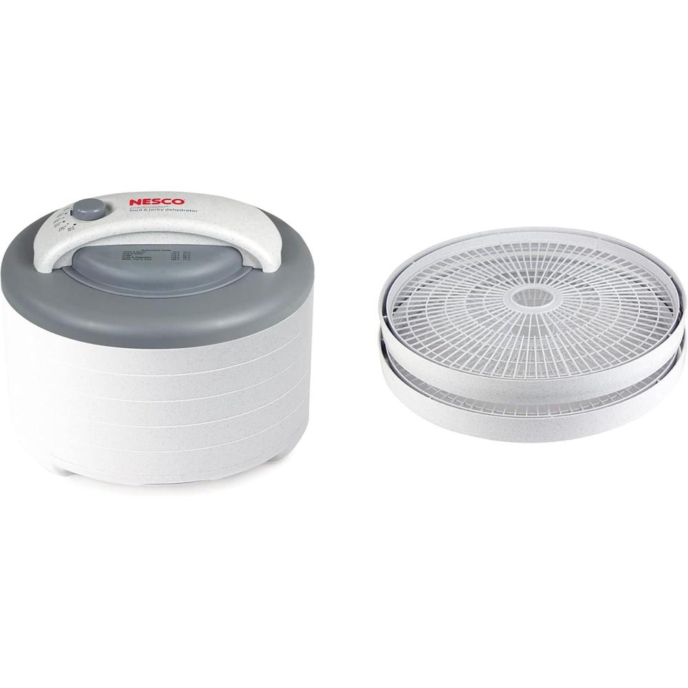 imageNesco FD61 Snackmaster Encore Food Dehydrator Nesco LT2SG Snackmaster AddaTray Set of 2Dehydrator AddATray
