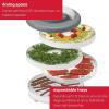 Nesco FD-60 Snackmaster Express Food Dehydrator + Nesco LT-2SG Snackmaster Add-a-Tray, Set of 2(Dehydrator + Add-A-Tray)