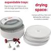 Nesco FD-61 Snackmaster Encore Food Dehydrator + Nesco LT-2SG Snackmaster Add-a-Tray, Set of 2(Dehydrator + Add-A-Tray)